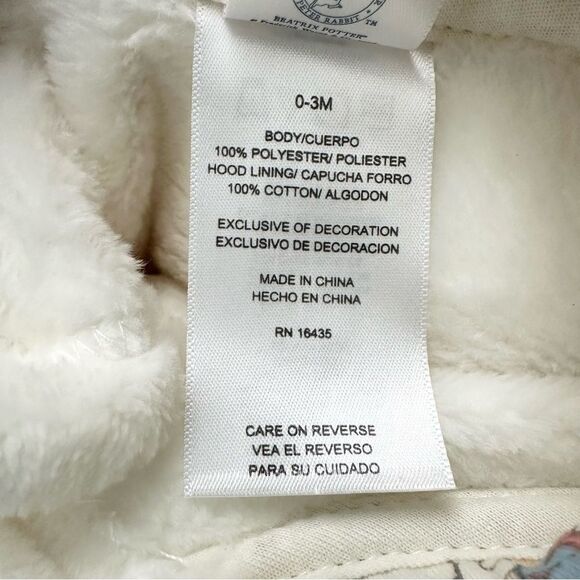 The World of Peter Rabbit Robe Beatrix Potter Infant Newborn Various Sizes - Picture 7 of 9